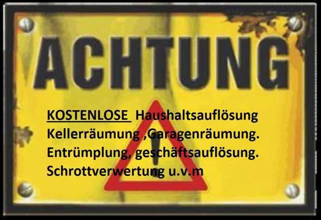 Kostenlose Haushaltsauflösung / Entrümplung